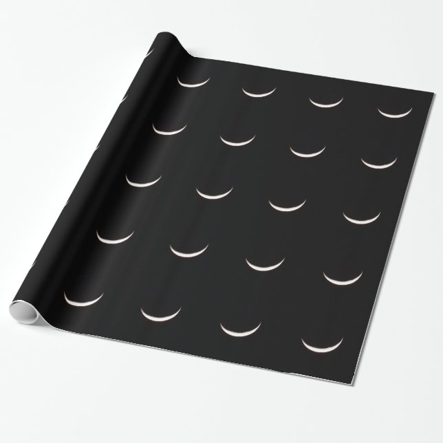 Papel De Regalo Luna creciente del invierno (Desenrollado)