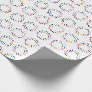 Papel De Regalo Luna de Orgullo Creciente y Corazón Negro