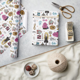 Papel De Regalo Luna Lovegood mágica acuarela