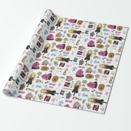 Papel De Regalo Luna Lovegood mágica acuarela