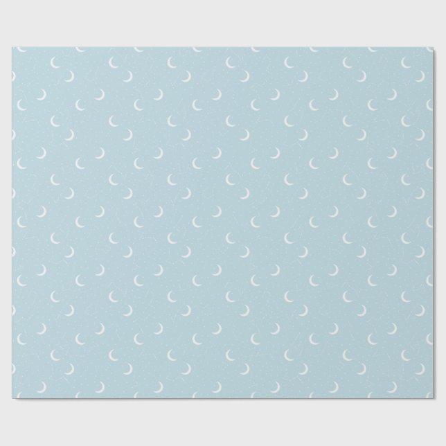 Papel De Regalo Luna y Constelaciones  (Superficie plana)