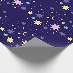 Papel De Regalo Luna y estrellas.