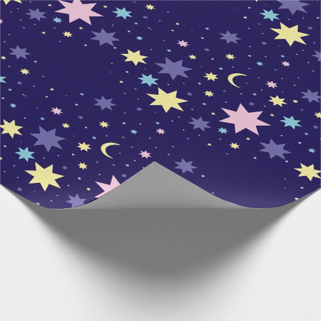 Papel De Regalo Luna y estrellas. (Esquina)