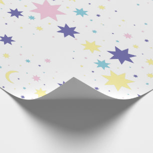Papel De Regalo Luna y estrellas.