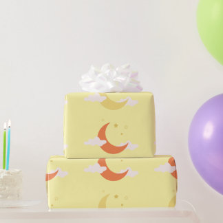 Papel De Regalo Luna y estrellas