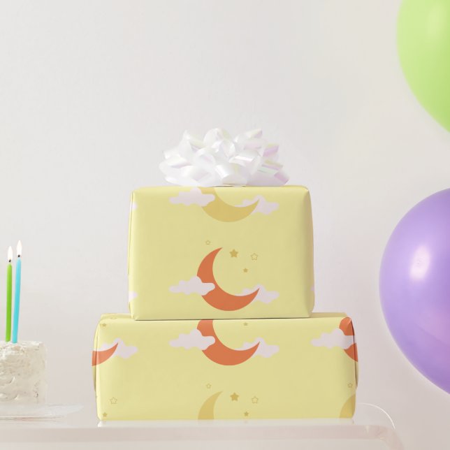 Papel De Regalo Luna y estrellas (Regalos de fiesta)