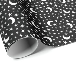 Papel De Regalo Luna y estrellas