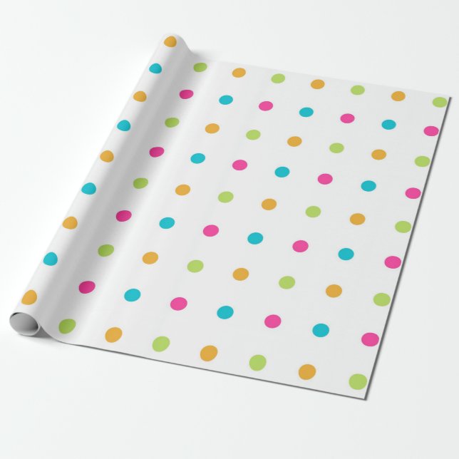 Papel De Regalo Lunares (Desenrollado)