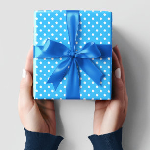 Papel De Regalo Lunares Azules