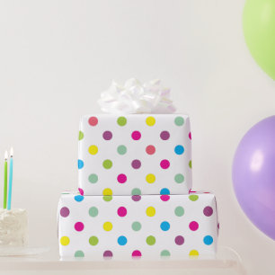 Papel De Regalo Lunares Coloridos