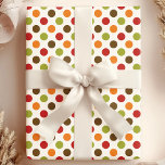 Papel De Regalo Lunares de Otoño Patrón<br><div class="desc">Perfecto para dar ese toque final a tus regalos y es genial para cumpleaños,  Navidad,  aniversarios o bodas. Hermosos Diseños Modernos de Papel de Regalo Patrones de Moda por Imprimible Bonito.</div>