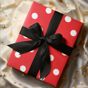 Papel De Regalo Lunares Rojos