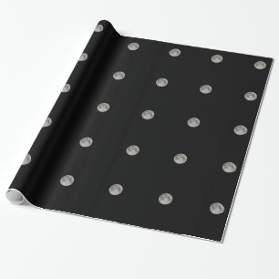 Papel De Regalo Lunas en cielo negro