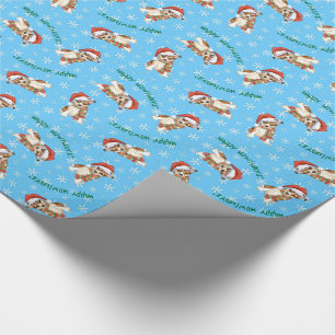 Papel De Regalo Lundehund noruego navidades