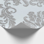 Papel De Regalo Lux Purpurina azul metálico Damask Silver Gray Roy<br><div class="desc">Glam y Papel de envolvimiento de Moda para muchas ocasiones como cumpleaños,  aniversario,  boda,  fiesta nupcial,  nuevo trabajo,  nuevo hogar,  fiesta corporativo,  fiesta de jubilaciones,  recién nacido...  florenceK</div>
