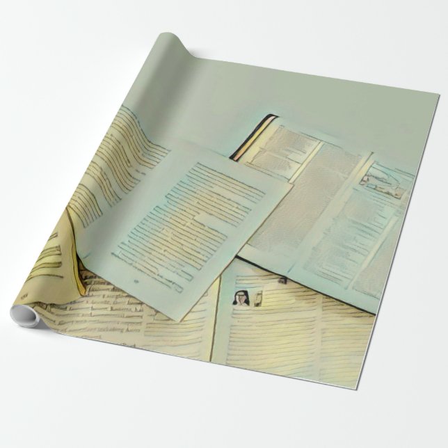 Papel De Regalo Luxury gifts for book lovers (Desenrollado)