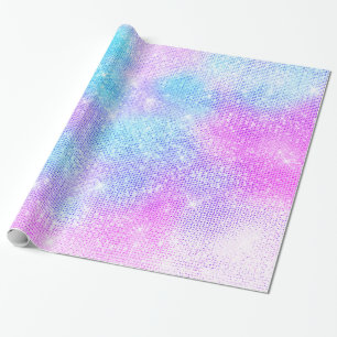 PAPEL DE REGALO LUXURY PASTEL PURPURINA SPLATTER PURPLE