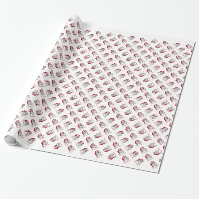 Papel De Regalo Luz de Santa Claus rusa (Desenrollado)