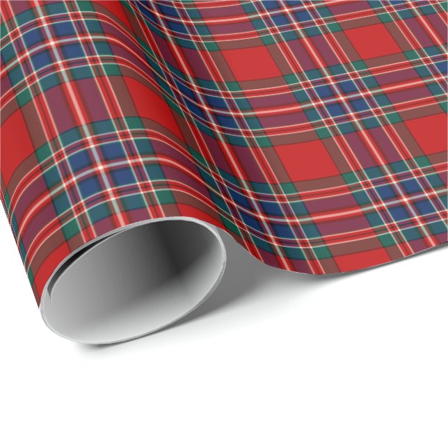 Papel De Regalo MacFarlane Red Tartán (Esquina del rollo)