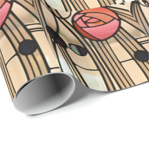Papel De Regalo Mackintosh - Ventana de Vidrio Manchado
