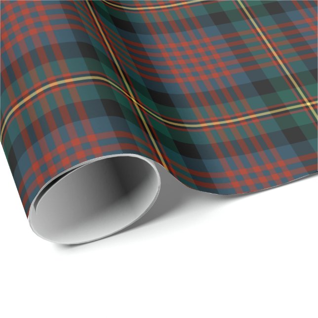 Papel De Regalo MacLennan Clan Tartan (Esquina del rollo)