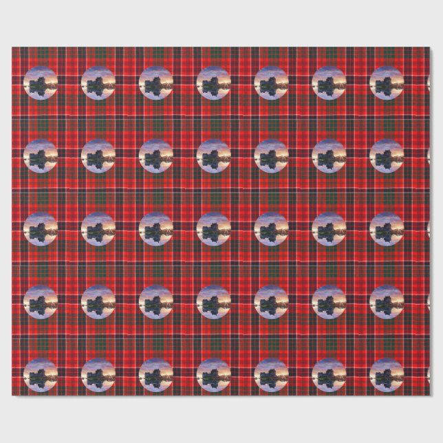 Papel De Regalo MacRae Tartan Eilean Donan Castle (Superficie plana)