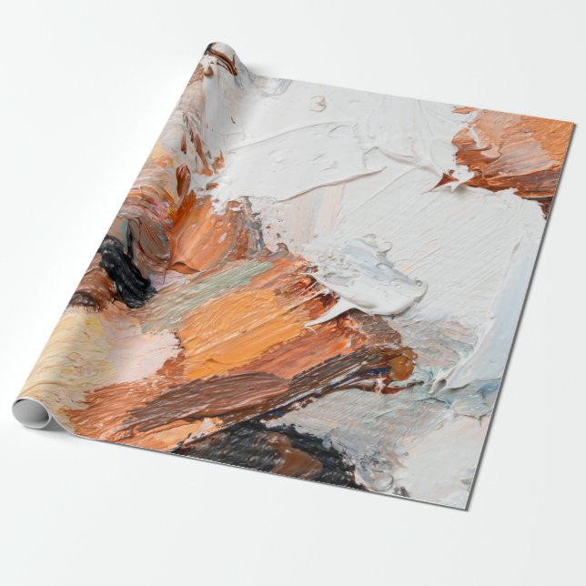 Papel De Regalo Macro. Abstract art. Expressive embossed pasty oil