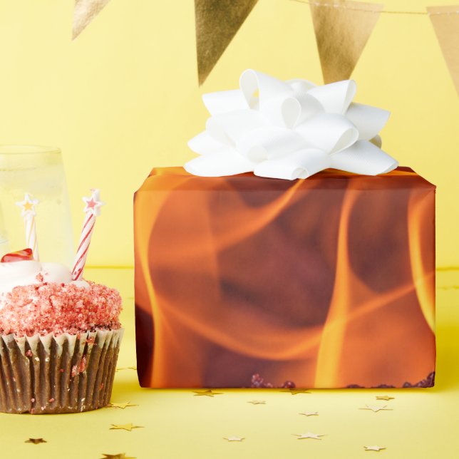 Papel De Regalo Macro de llama de fuego (Fiesta de cumpleaños )