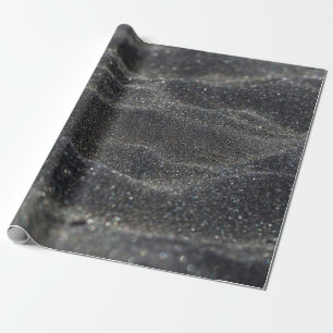 Papel De Regalo Macroarena negra borrosa