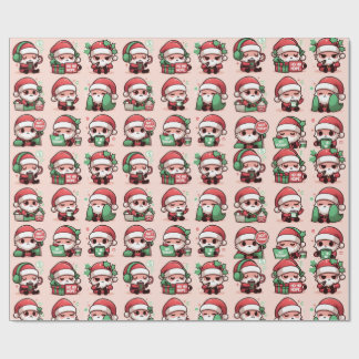 Papel De Regalo Mad Santa (Pink)