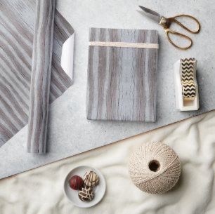 Papel De Regalo Madera de grano Gris gris negro rayado vertical
