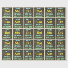 Papel De Regalo Madera falsa, aspecto de texto pintado, cumpleaños