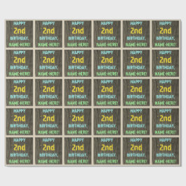 Papel De Regalo Madera falsa, aspecto de texto pintado, segundo cu