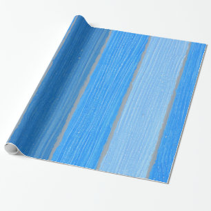 Papel De Regalo Madera náutica pintada de azul