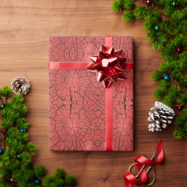Papel De Regalo Madera rojiza rosada de corte transversal de tronc