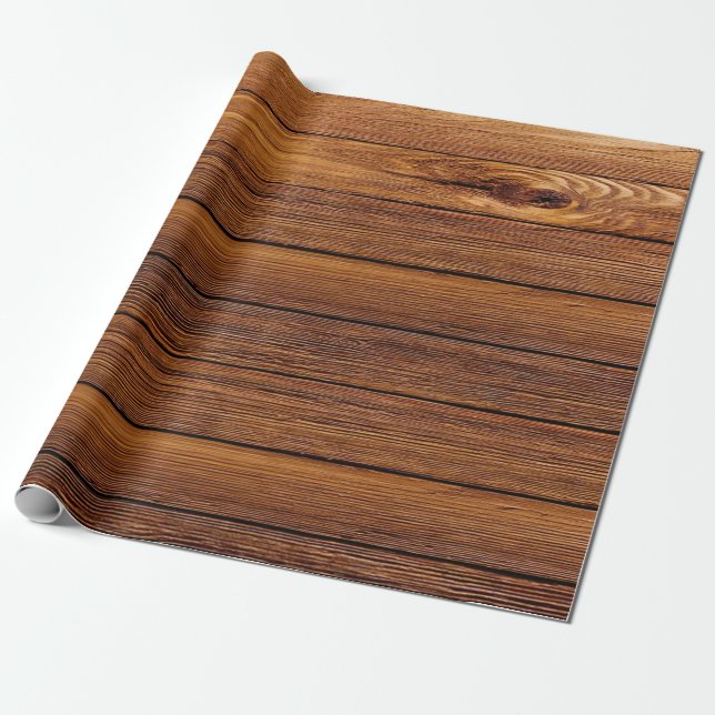 Papel De Regalo Madera rústica del granero (Desenrollado)