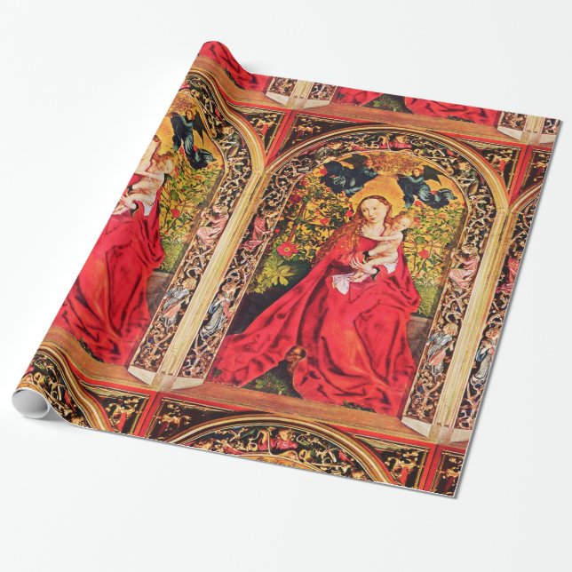 PAPEL DE REGALO MADONNA DEL ROSA BOWER (Desenrollado)