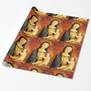 PAPEL DE REGALO MADONNA E HIJO