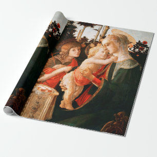 Papel De Regalo Madonna e hijo con San Juan el Bautista