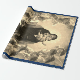 Papel De Regalo MADONNA Y NAVIDADES INFANTILES GIFT WRAP Bouguerea