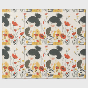 Papel De Regalo Madre abrazando a su hijo