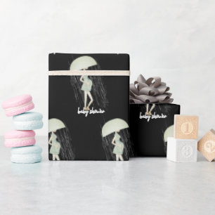 Papel De Regalo Madre esperada con paraguas