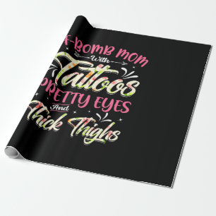 Papel De Regalo Madre Florals F Bombardea Mamá Con Tattoos Cumplea