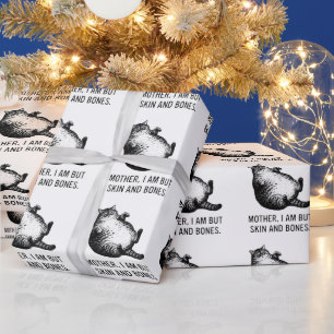 Papel De Regalo Madre Gata Soy Pero Solo Piel y Huesos Para Amante