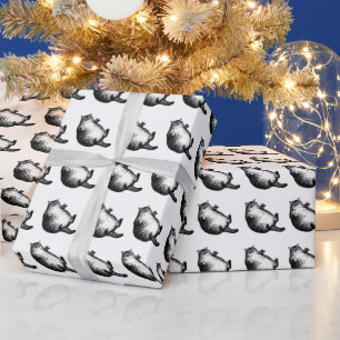 Papel De Regalo Madre Gata Soy Pero Solo Piel y Huesos Para Amante