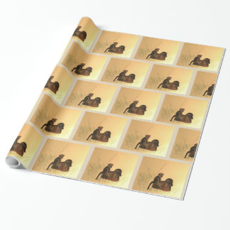 Papel De Regalo Madre y bebé bebes - Monos salvajes Primates
