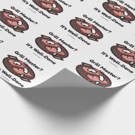 Papel De Regalo Maestro de la Parrilla Bien Hecho Regalo Divertido