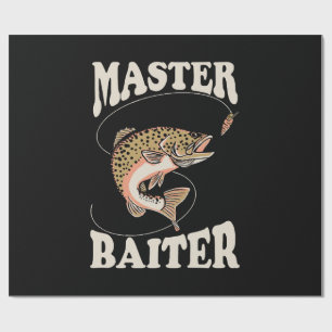 Papel De Regalo Maestro de la pesca con cebo