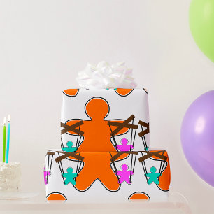 Papel De Regalo Maestro de Titeres de Jengibre Controlando Persona