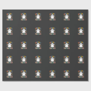 Papel De Regalo Maestro espeluznante diseño de Halloween de fantas